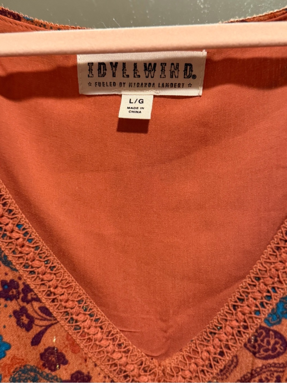 NWT Idyllwind by Miranda Lambert Pecan Blossom Boho Dress | Size Large - Picture 4 of 4